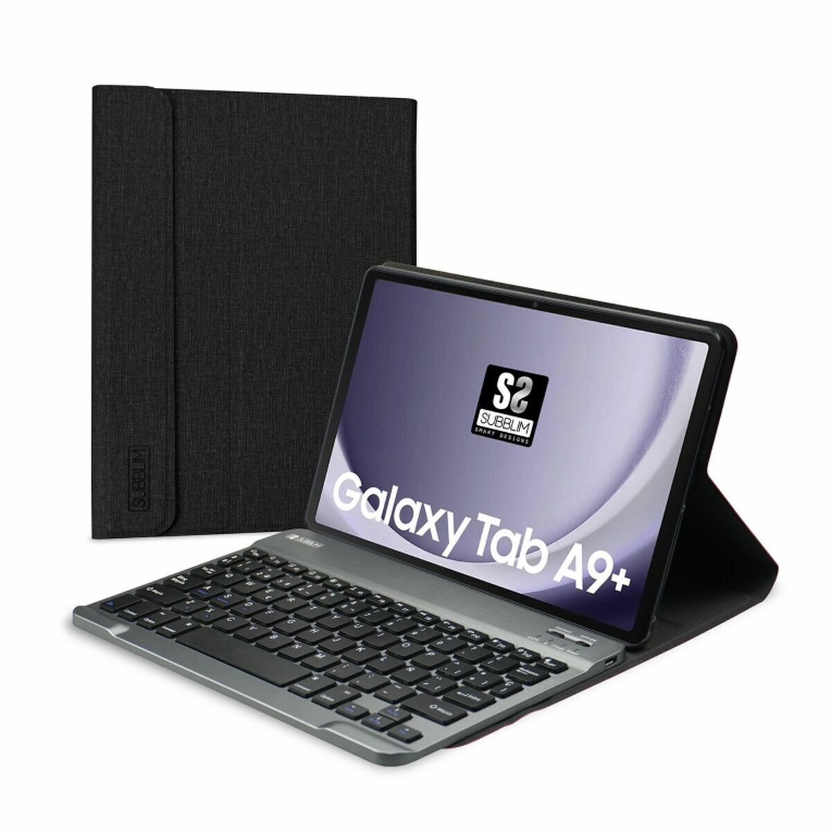 Custodia Per Tablet Subblim Subkt3-Bts060 Nero Qwerty In Spagnolo