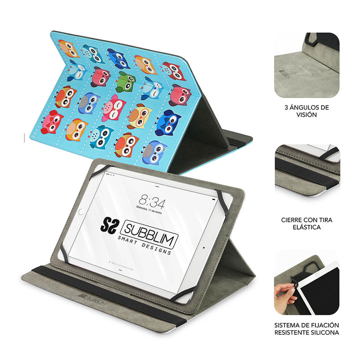Custodia Per Tablet Subblim SuB-CuT-4tc003 Azzurro - Image 3