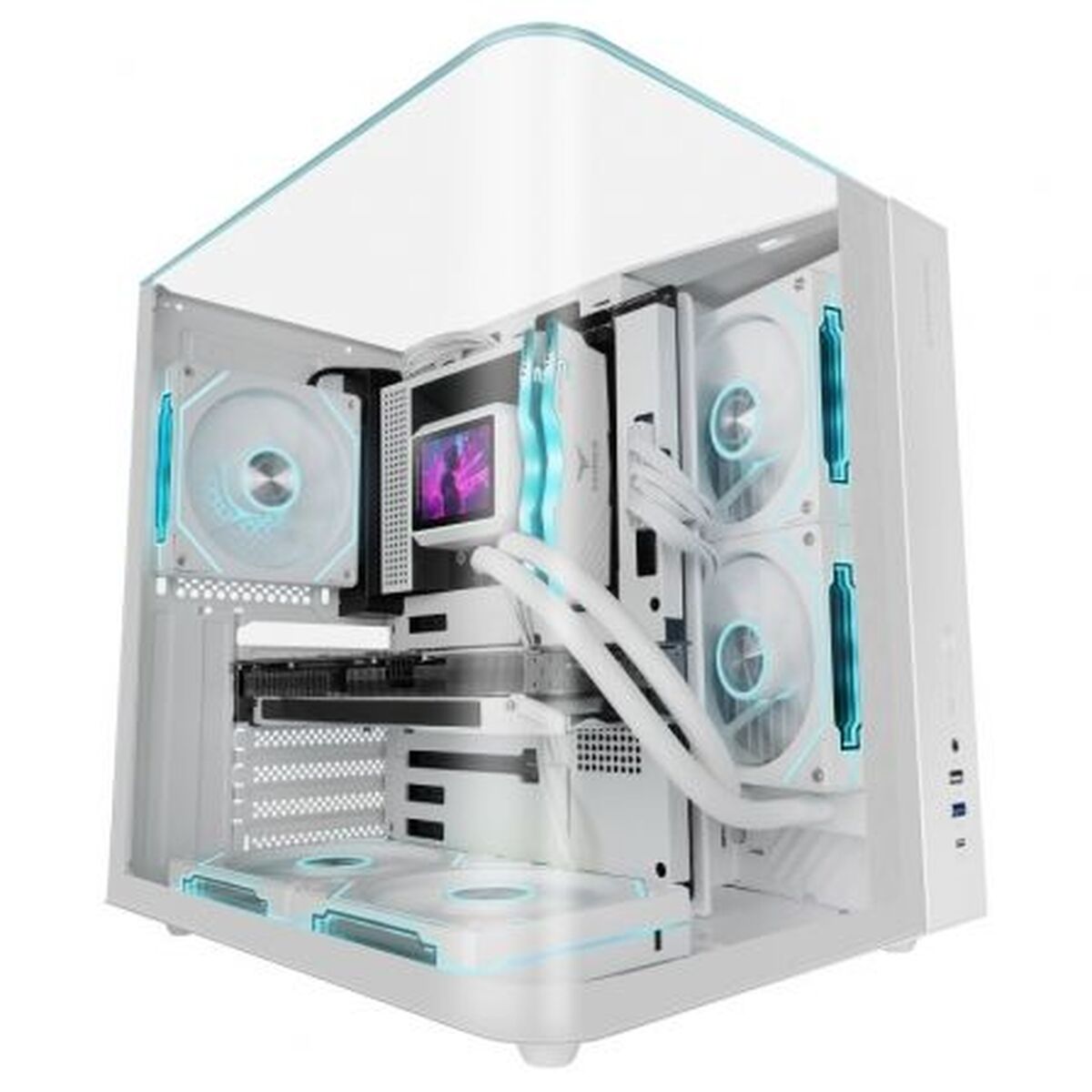 Case Computer Desktop Atx Mars Gaming Mcinfiniolitew Bianco