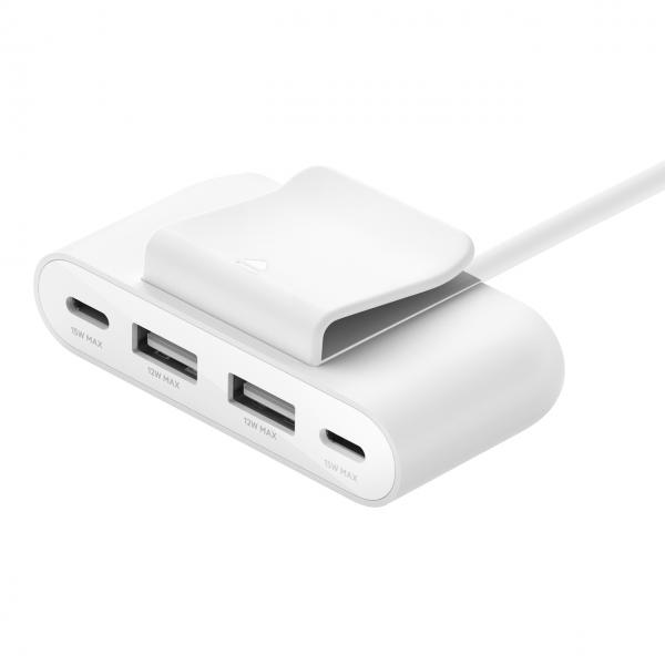 Belkin Boostcharge - Striscia Di Ricarica - 4 Porte Di Uscita (2 X UsB-C, 2 X Usb)