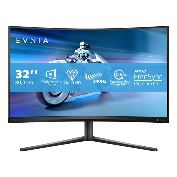 Philips Evnia 5000 32m2c5500w/00 Monitor Pc 80 Cm [31.5] 2560 X 1440 Pixel Quad Hd Lcd Nero (philips Evnia 32m2c5500w Sk?rm - Wled)