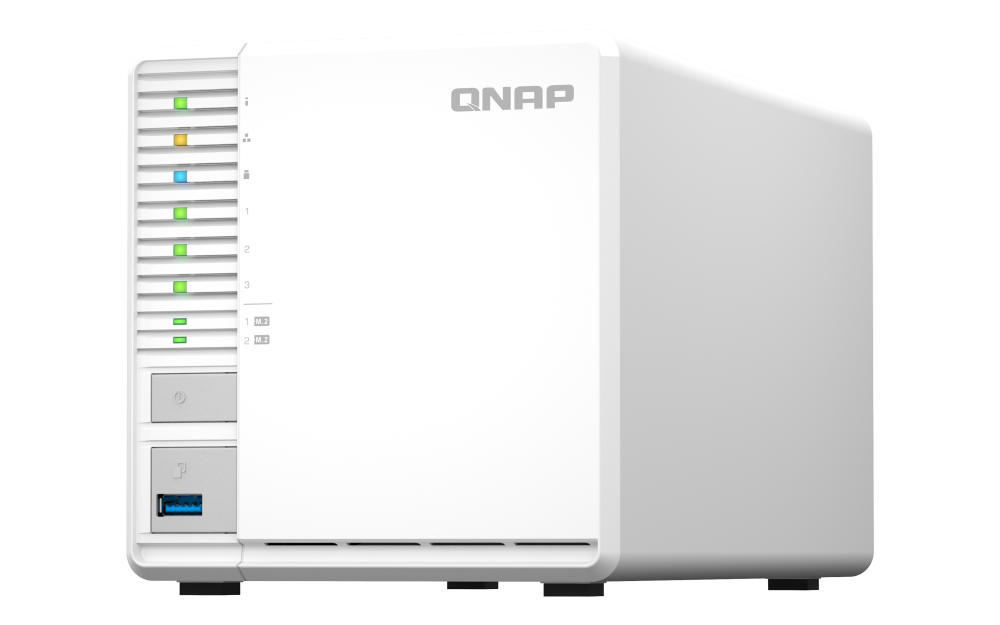 Qnap TS-364 - NaS-Server - 3 Schächte - Sata 6gb/s - Raid 5 - Ram 8 Gb - 2.5 Gigabit Ethernet - Iscsi Support