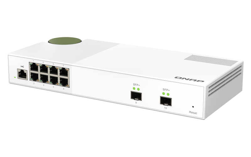 Qnap QsW-M2108-2s - Switch - Managed - 2 X 10 Gigabit Sfp+ + 8 X 2.5gbasE-T - Desktop