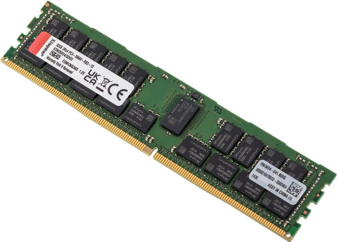 Kingston Server Premier - Ddr4 - 32 Gb - Dimm 288-Pin - 2666 Mhz / Pc4-21300 - Cl19 - 1.2 V - Registriert - Parität - Ecc