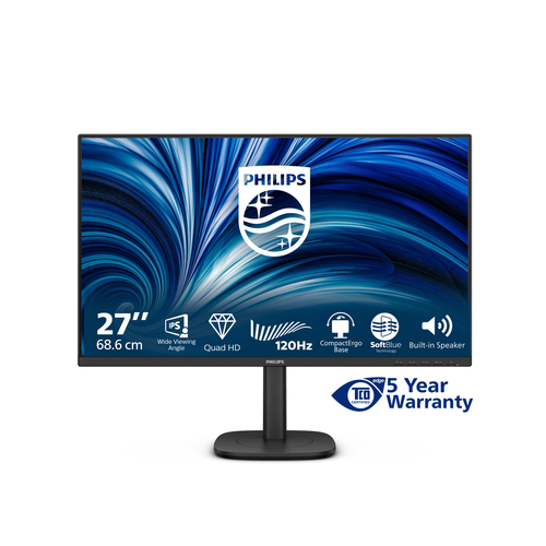 Philips Monitor 27 Led Ips Qhd 16:9 4ms 350 Cdm, Pivot, Dp/hdmi, Multimediale