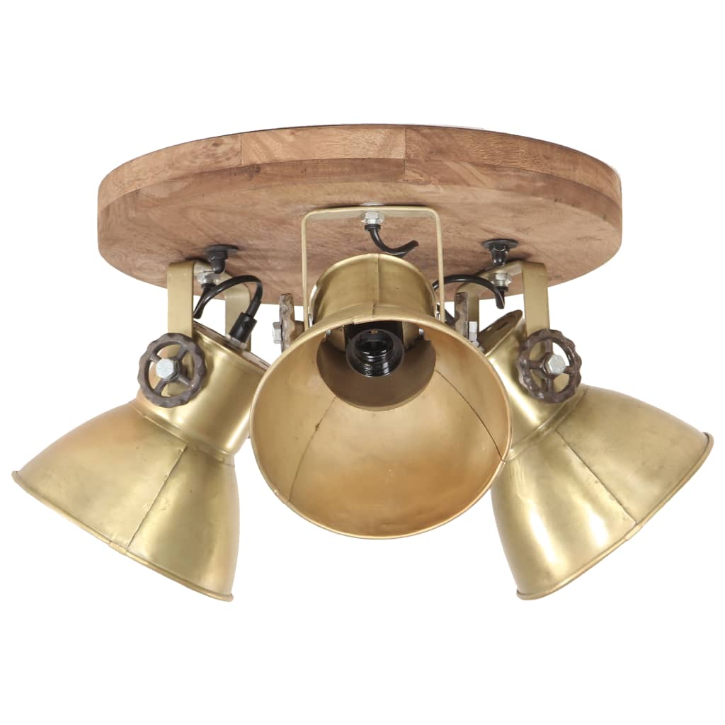 Lampada A Sospensione Industriale 25 W Ottone 42x27 Cm E27