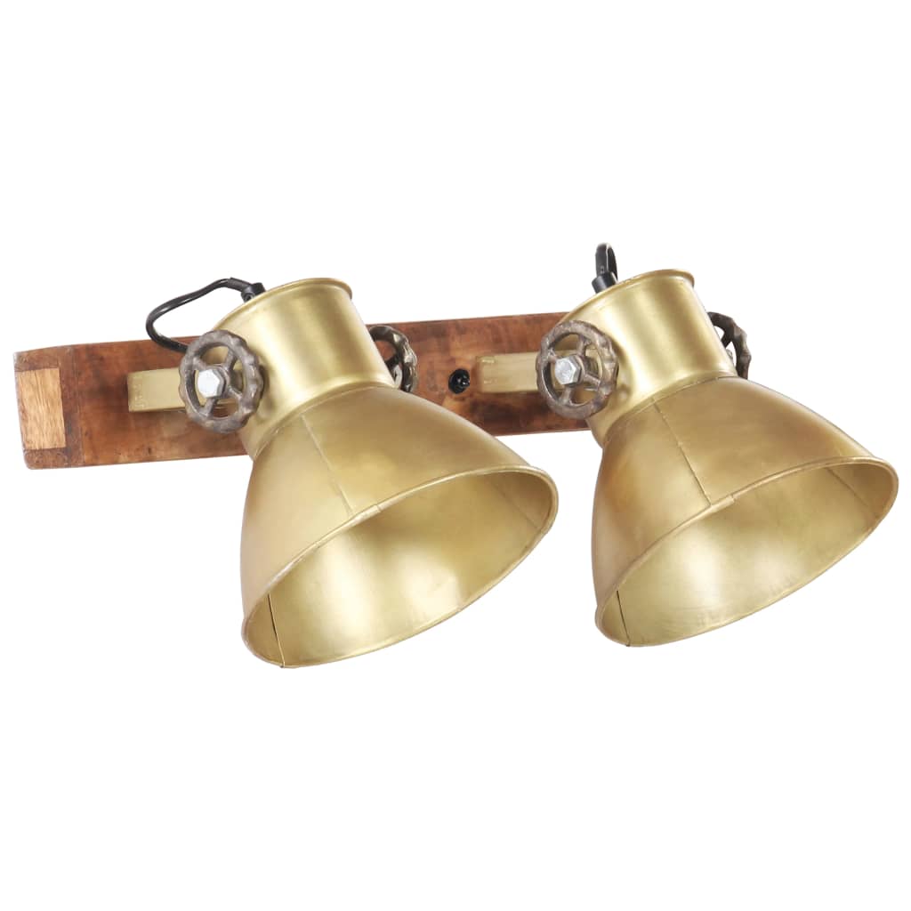 Lampada Da Parete In Stile Industriale Ottone 45x25 Cm E27