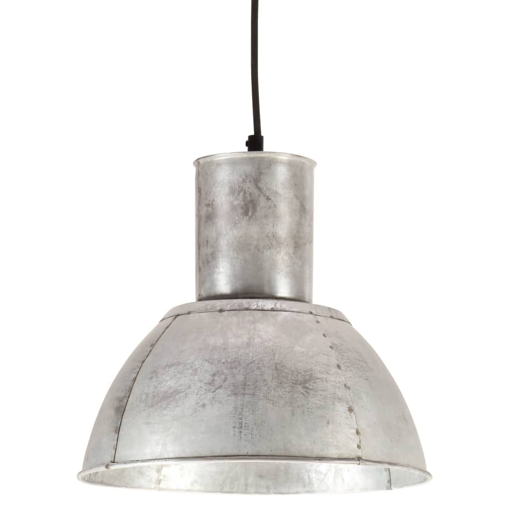 Lampada A Sospensione 25 W Argento Rotonda 28,5 Cm E27