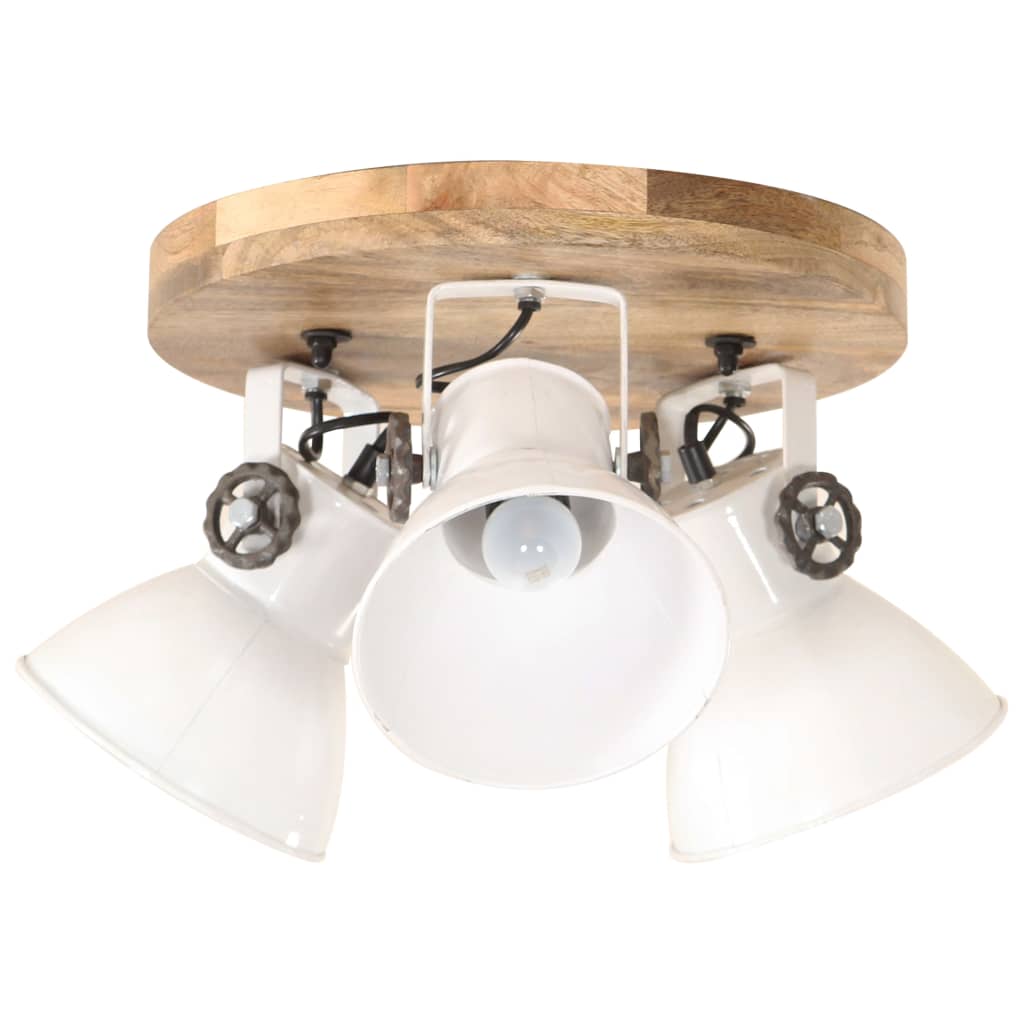 Lampada A Sospensione Industriale 25 W Bianca 42x27cm E27