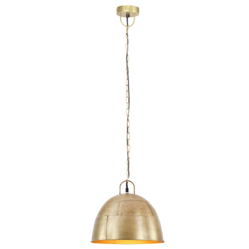 Lampada Industriale Vintage 25 W Ottone Rotonda 31 Cm E27