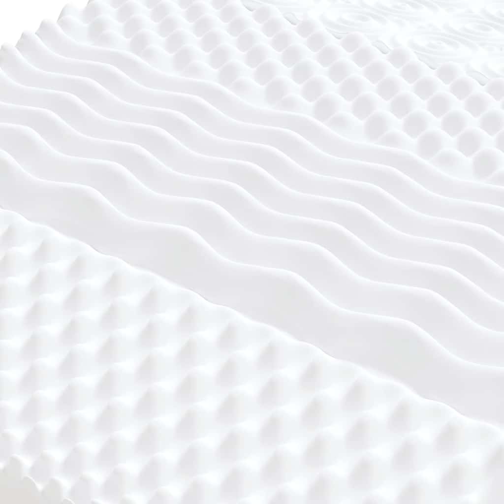 Materasso In Schiuma Bianco 90x210 Cm 7 Zone Durezza 20 Ild - Image 4