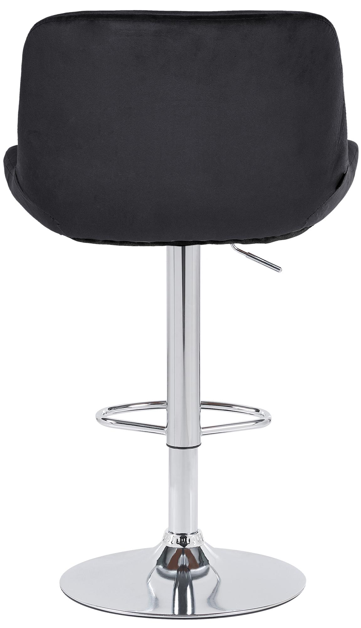 2er Set Barhocker Solon Chrom Samt