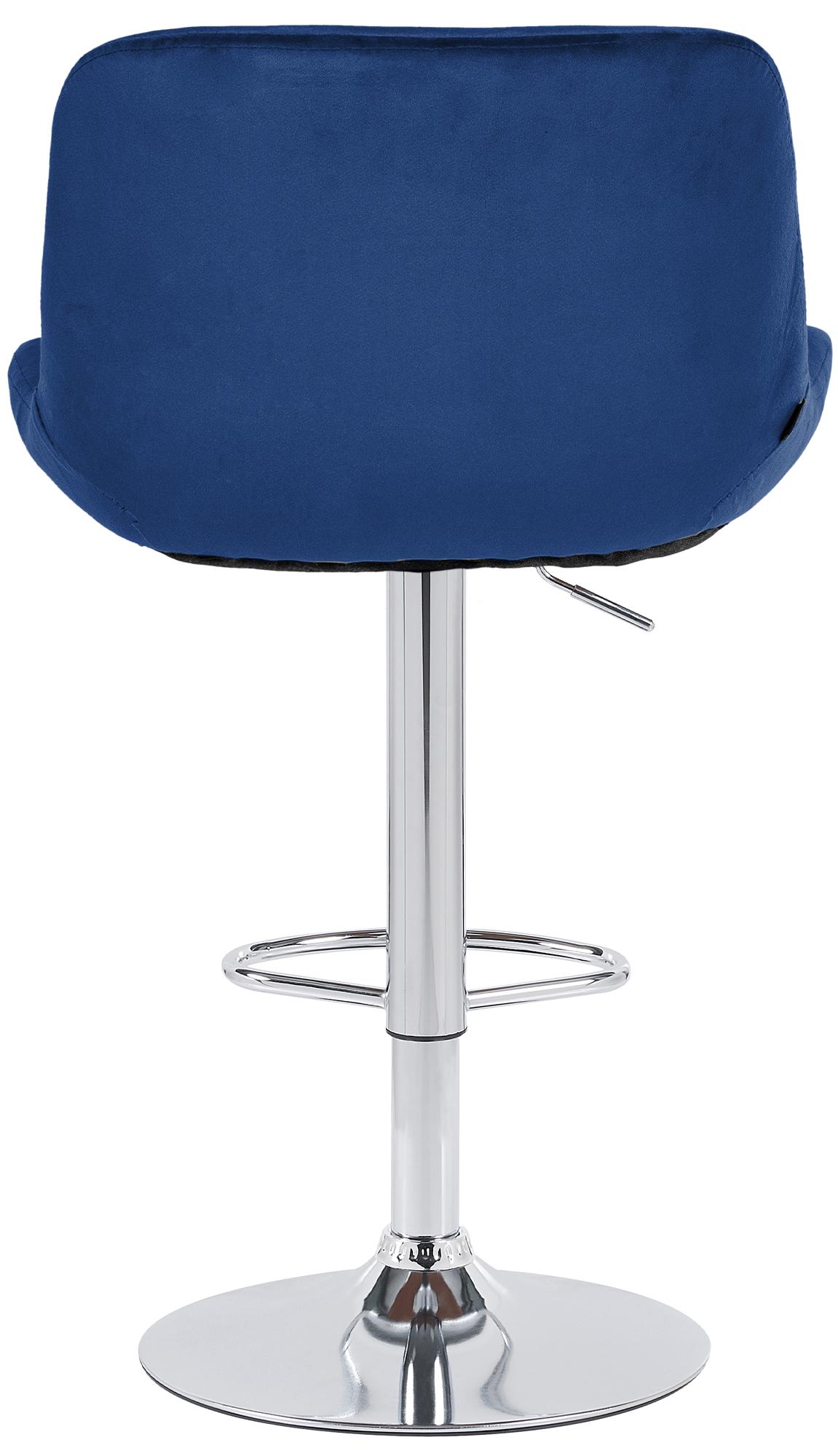 2er Set Barhocker Solon Chrom Samt