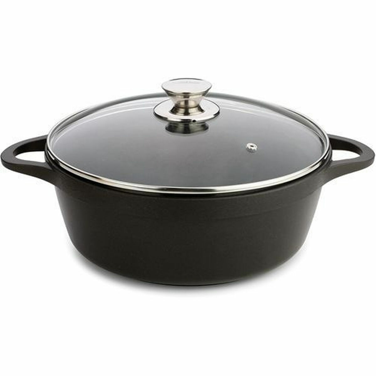 Casseruola Con Coperchio Valira 4141/25 Nero Ø 24 cm