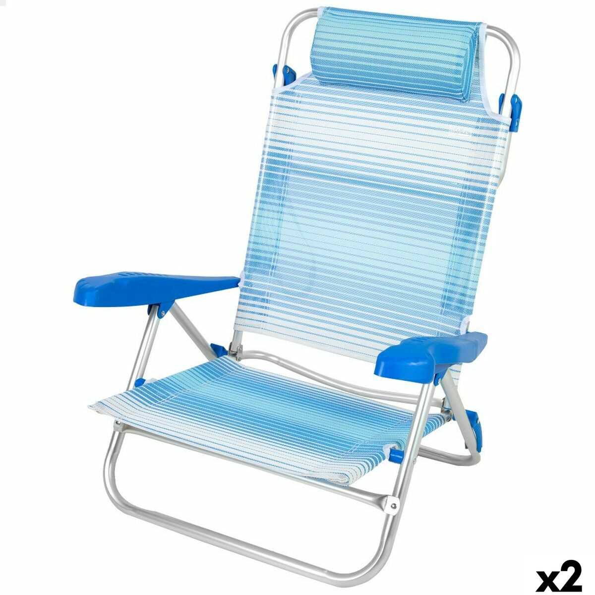Sedia Da Spiaggia Aktive 47 X 82 X 49 Cm (2 Unità)