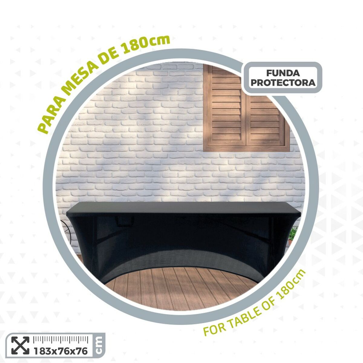 Custodia Protettrice Aktive Nero 183 X 76 X 76 Cm Tavolo Accessori Veicoli Autostrada (6 Unità) - Image 3