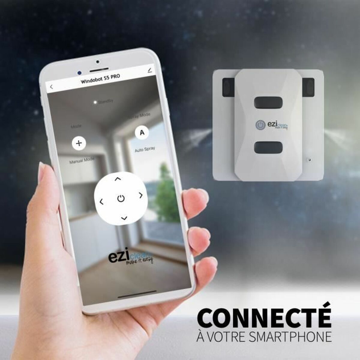 Robot Pulisci Vetri Intelligente Eziclean Windobot S5 Pro 72 W - Image 5