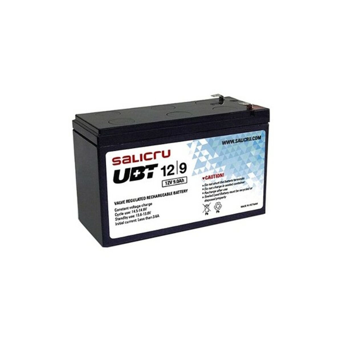 Batteria Per Gruppo Di Continuità Ups Salicru Ubt 12/9 12/9 9 Ah 12v 9 Ah 12 V