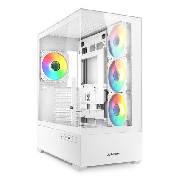 Sharkoon Case Ak6 Rgb White Atx