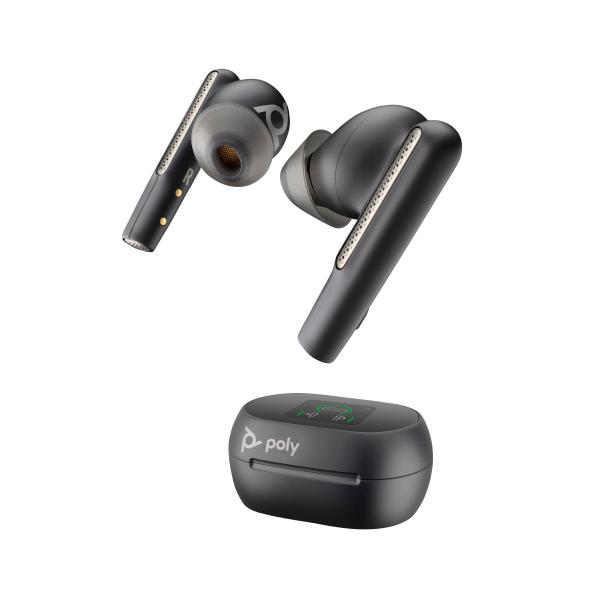 Voyager Free 60+ Uc M Carbon - Black Earbuds +bt700 UsB-C - Adapter +touchscreen Charge Case