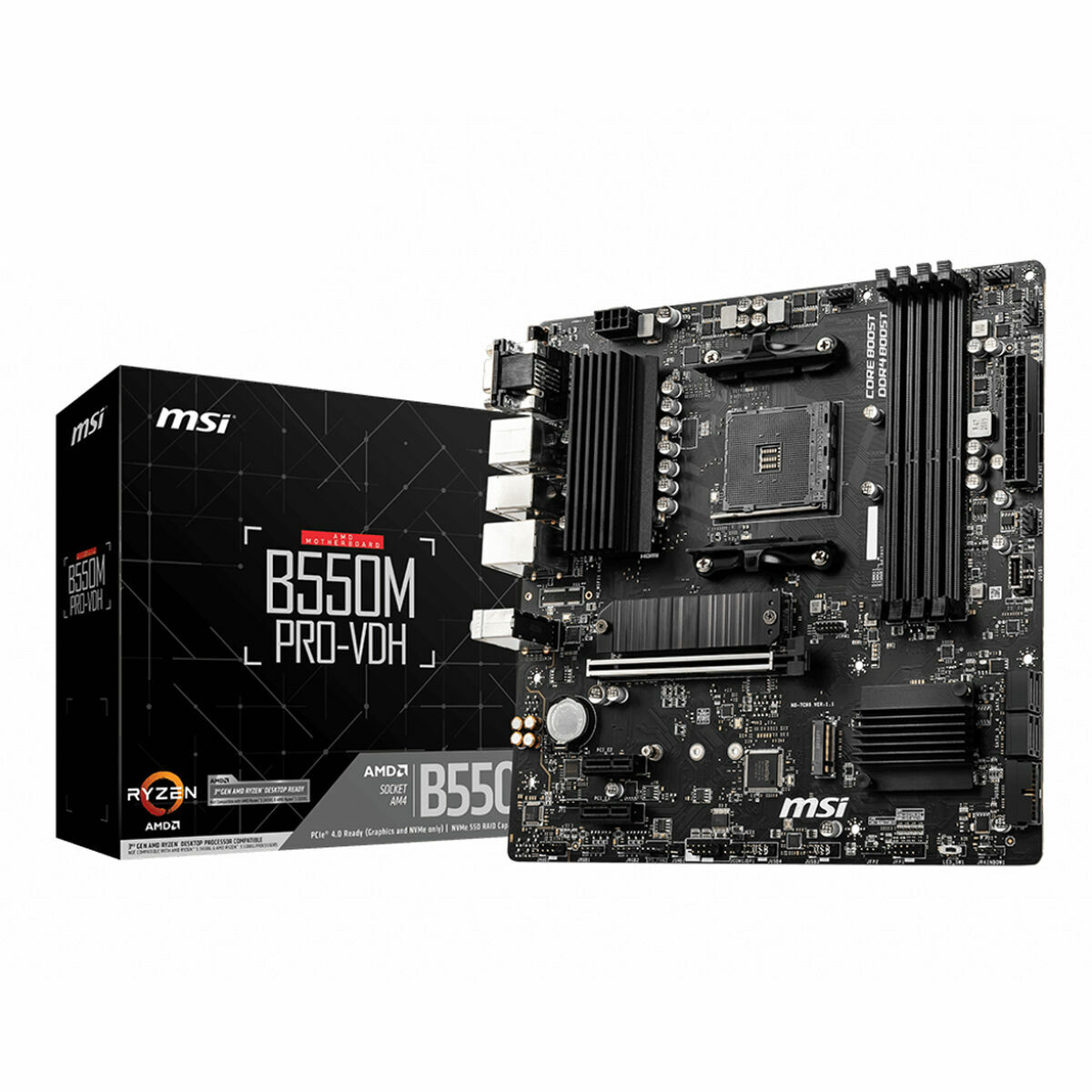 Scheda Madre Msi B550m PrO-Vdh Amd B550 Amd Amd Am4