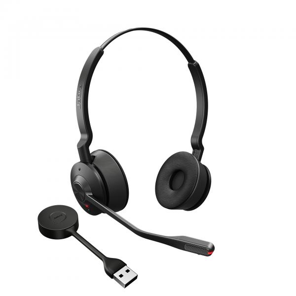 Jabra Engage 55 Auricolare Wireless A Padiglione Ufficio Nero, Titanio (jabra Engage 55 Stereo - Headset)