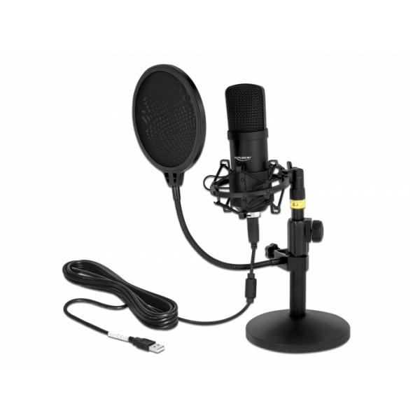 Delock 66300 Microfono Nero (delock Professional Usb Condenser Micr)