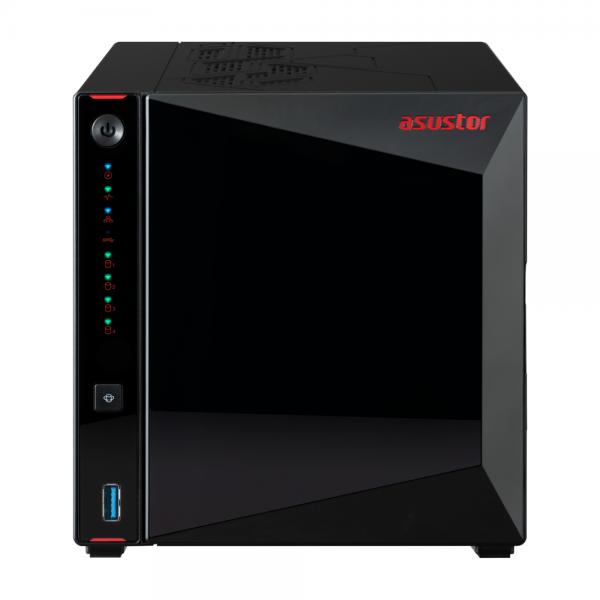 Asustor As5404t Server Nas E Di Archiviazione Collegamento Ethernet Lan Nero N5105