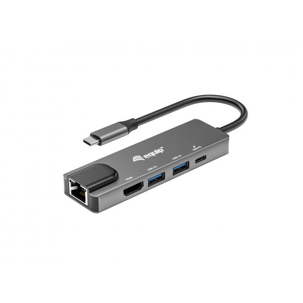 Equip 133489 Replicatore Di Porte E Docking Station Per Laptop Cablato Usb 3.2 Gen 1 (3.1 Gen 1) TypE-C Grigio