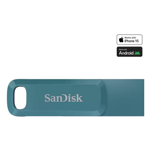 Sandisk Ultra Dual Drive Go Unità Flash Usb 1 Tb Usb TipO-C 3.2 Gen 1 (3.1 Gen 1) Turchese
