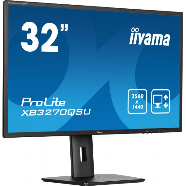 Iiyama Prolite Xb3270qsU-B1 Monitor Pc 81,3 Cm (32") 2560 X 1440 Pixel Wide Quad Hd Led Nero