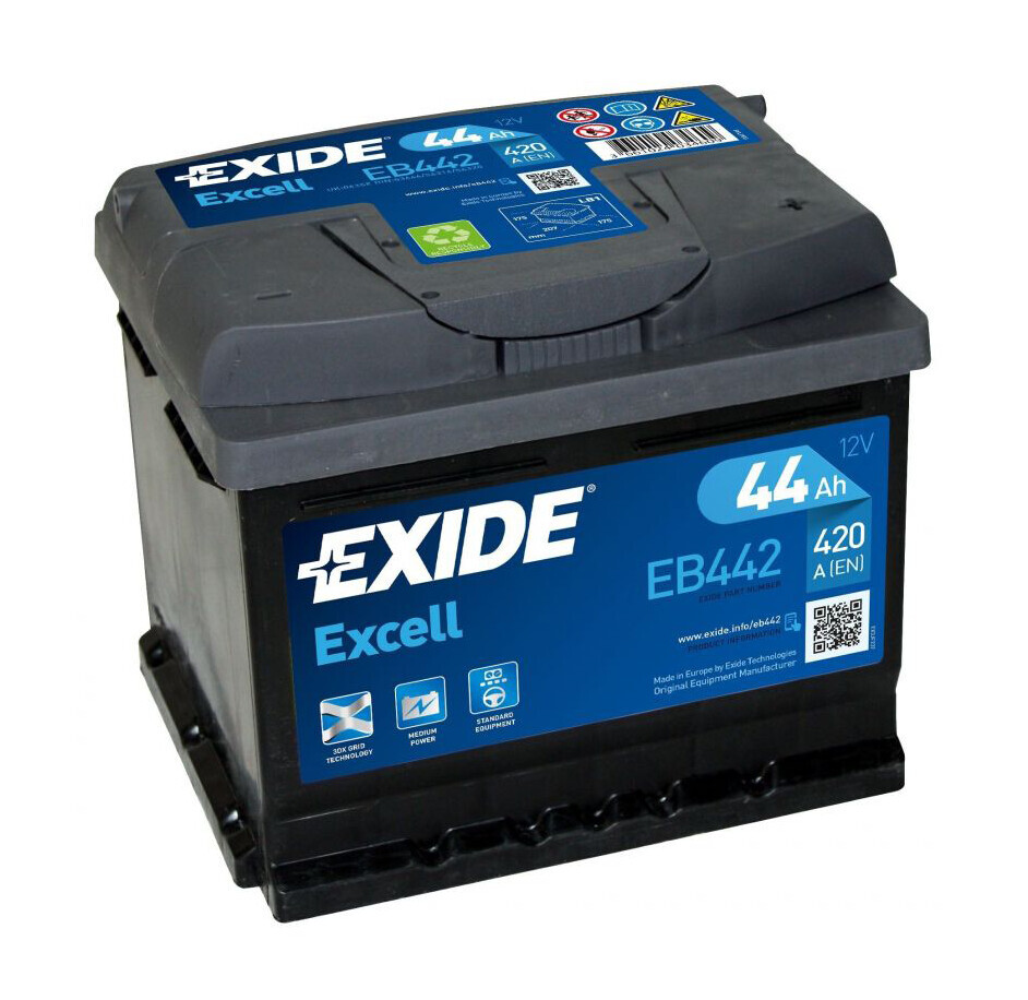 Batteria 12v - Exide Excell - 44 Ah - 420 A - Lb1
