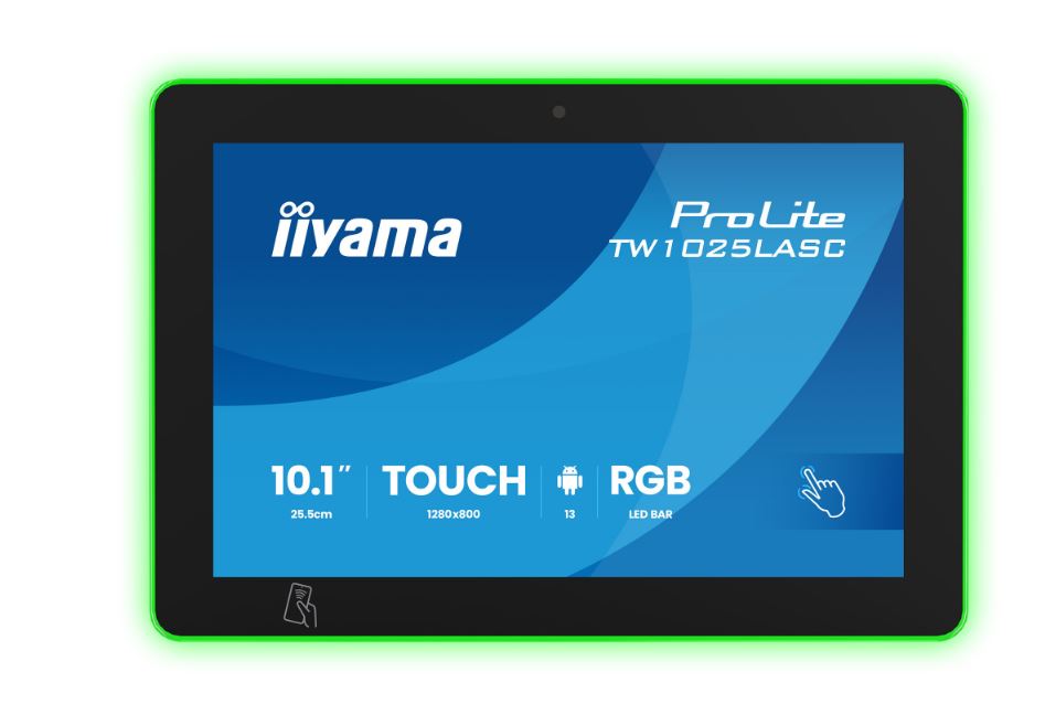 Iiyama Tw1025lasC-B3pnr ToucH-Monitor 25,5?cm (10,1") Wxga – Hdmi/dp/usb – Schwarz