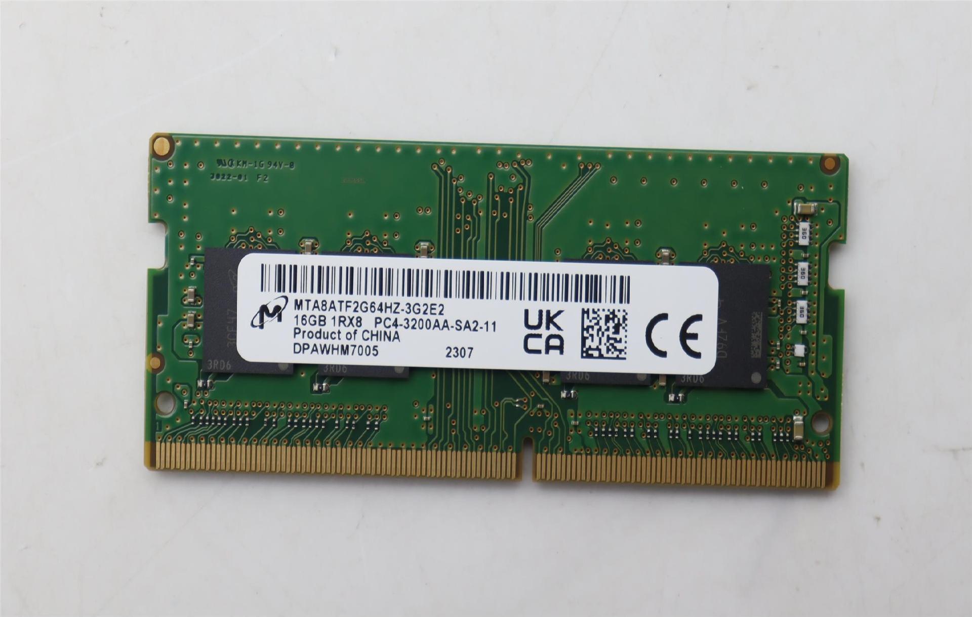 Lenovo Memory 16gb Ddr4 3200 Micron SO-Dimm (5m30z71651)