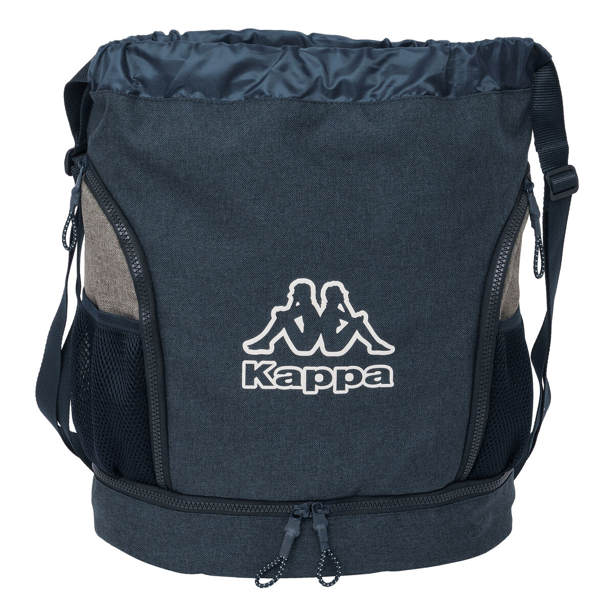 Zaino A Sacca Per Bambini Kappa Dark Navy Grigio Blu Marino 35 X 40 X 1 cm