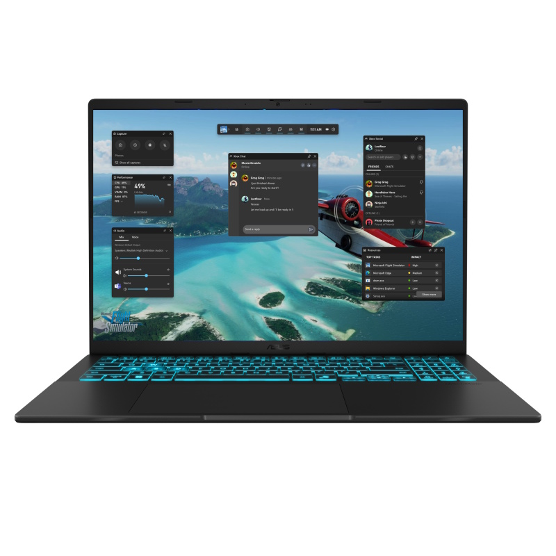 Asus Nb 16" V16 Intel Core 7 240h 16gb 1tb Ssd Rtx 5070 8gb Win 11 Home