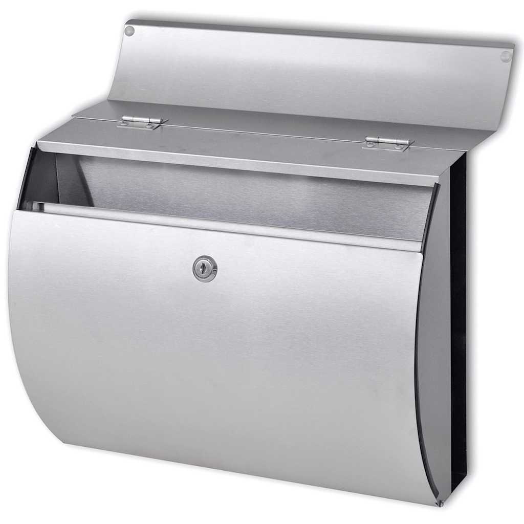 Casetta Della Posta Doppia Con Supporto In Acciaio Inox - Image 3