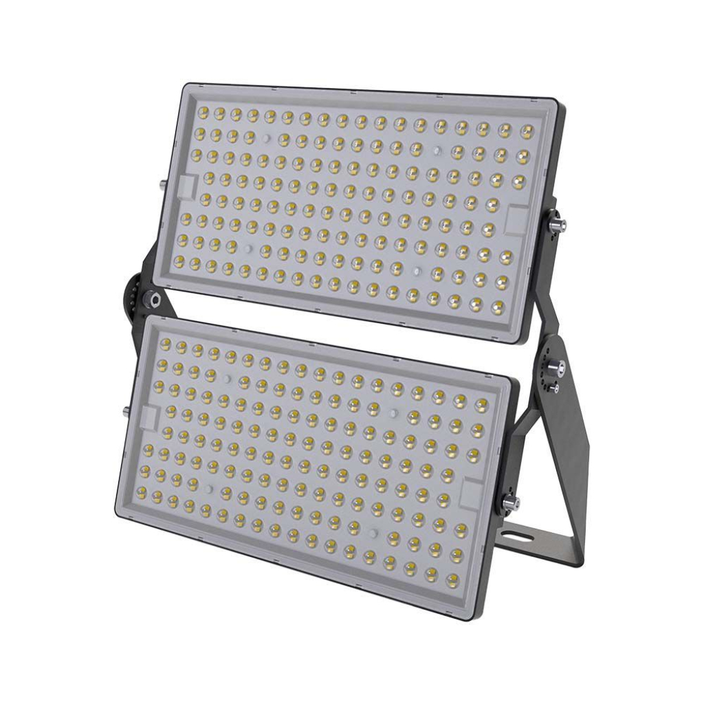 500w Super High Power Led Floodlight With Cable(1m) 4000k Black Body Ip65 120lm/w