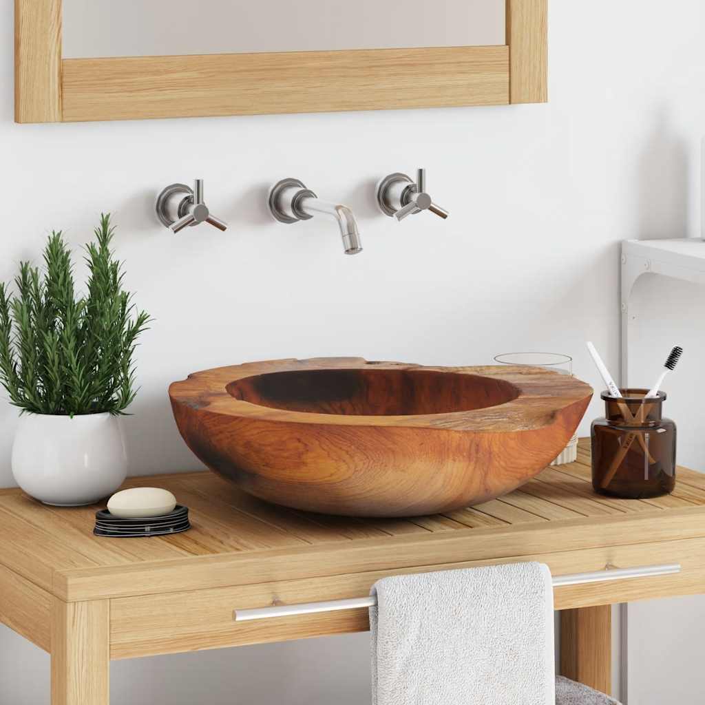 Lavabo In Legno Di Teak 45 cm