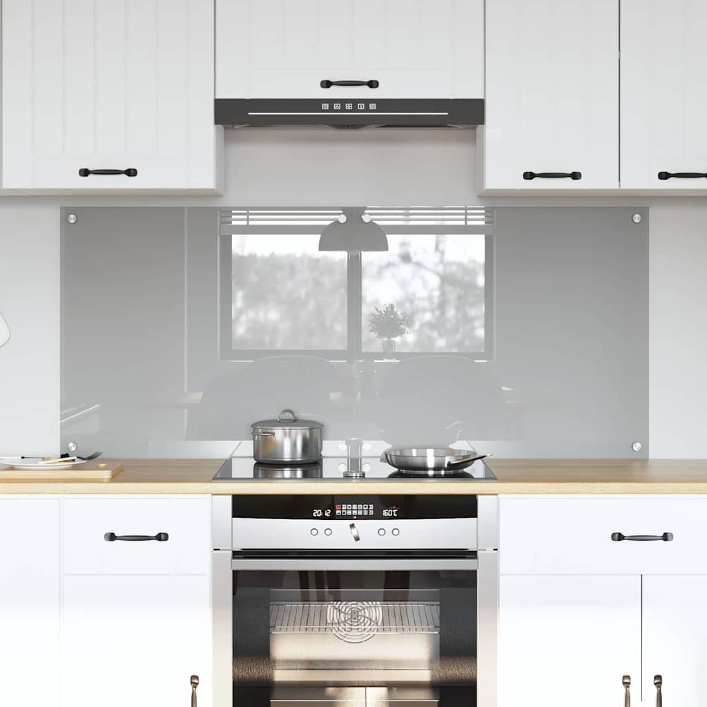 Rivestimento Da Cucina 2 Pcs Grigio Chiaro 70 X 60 cm