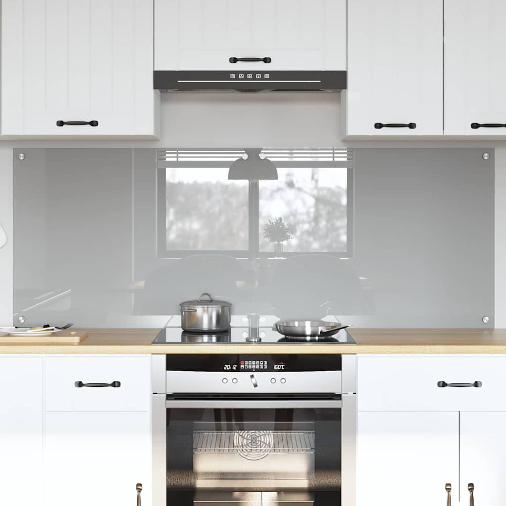 Rivestimento Da Cucina 2 Pcs Grigio Chiaro 80 X 60 cm