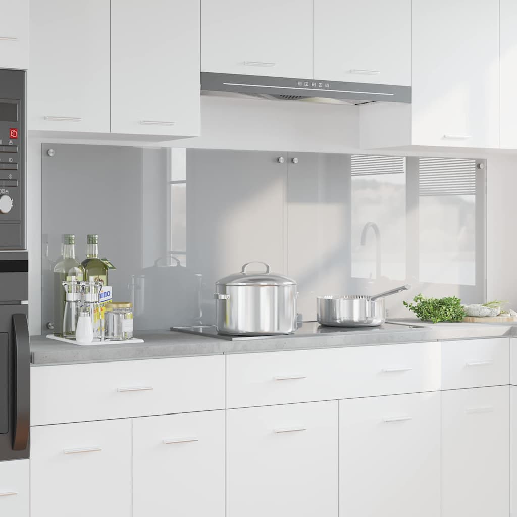 Rivestimento Da Cucina 2 Pcs Grigio Chiaro 90 X 60 cm