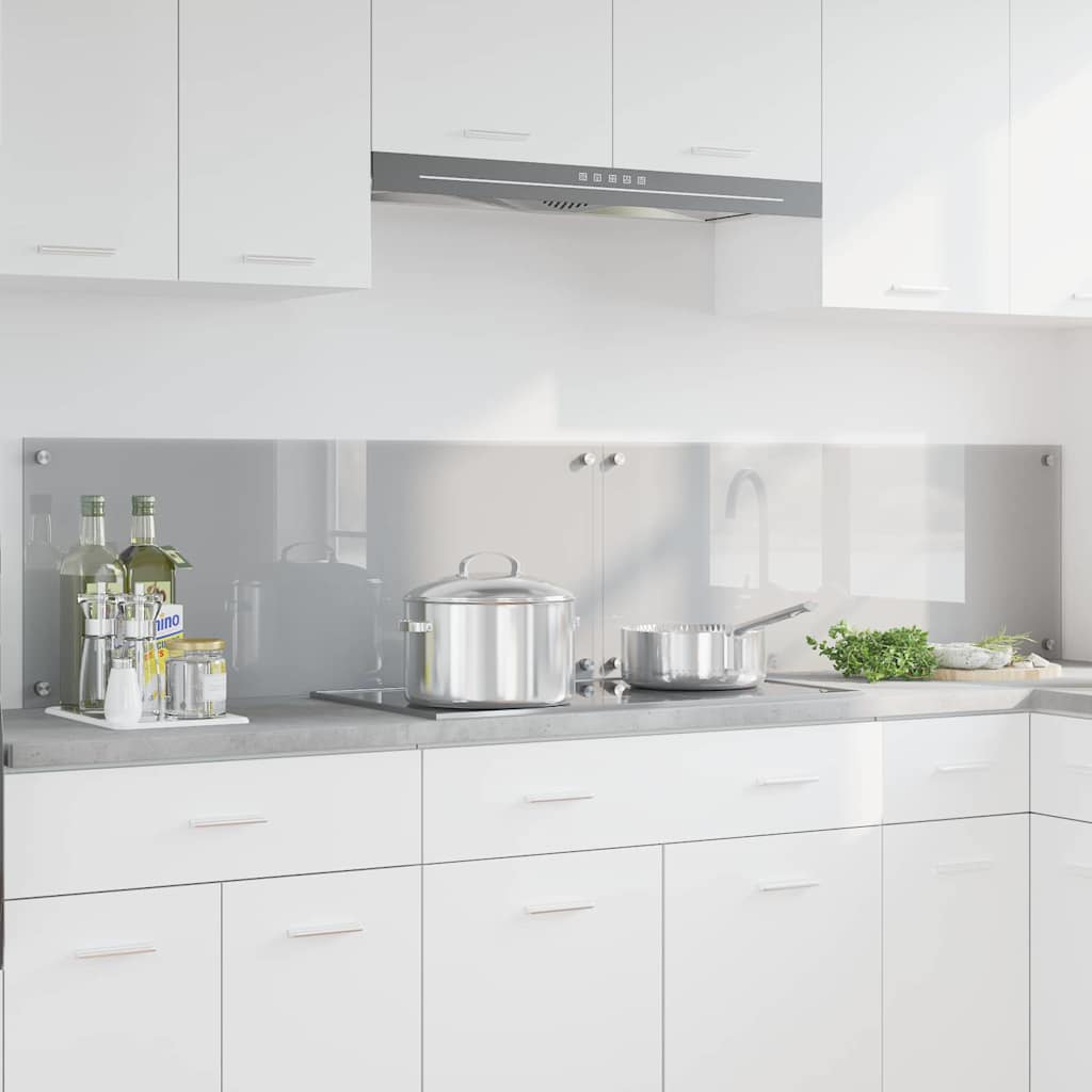 Rivestimento Da Cucina 2 Pcs Grigio Chiaro 100 X 40 cm