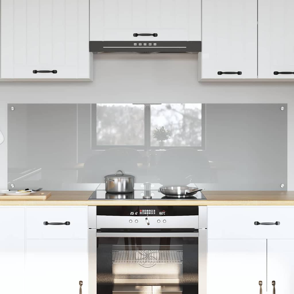 Rivestimento Da Cucina 2 Pcs Grigio Chiaro 80 X 50 cm