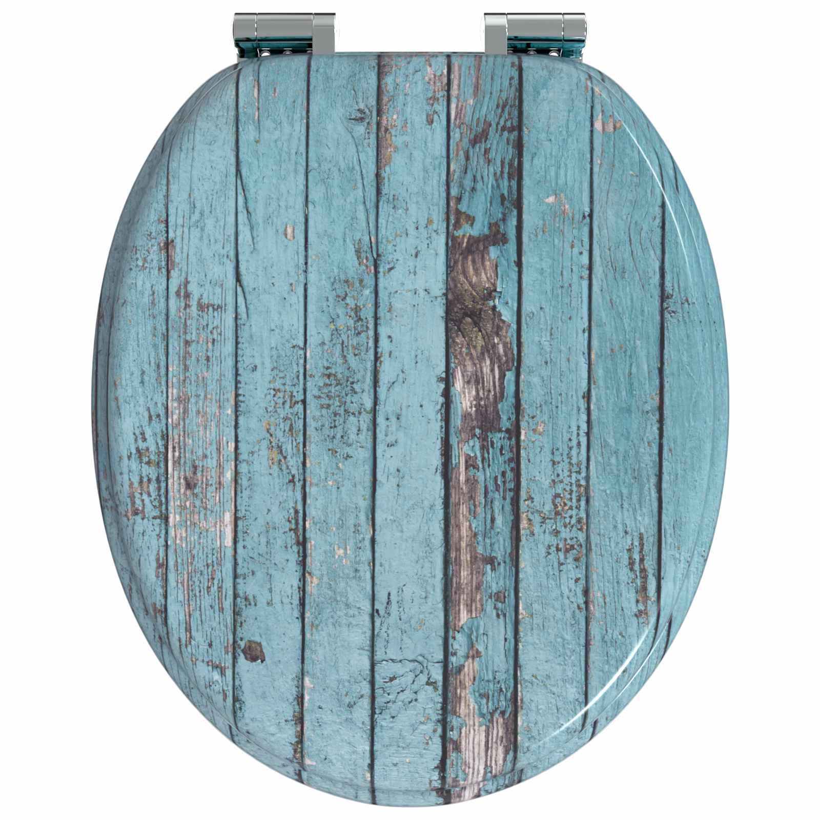Sedile Del Wc 2 Pcs Blu 44 X 38 Cm Pannello Mdf - Image 5
