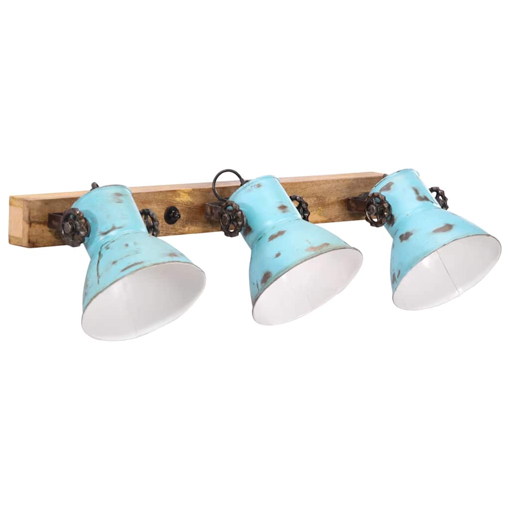 Lampada A Parete 25 W Blu Anticato 65x25 Cm E27