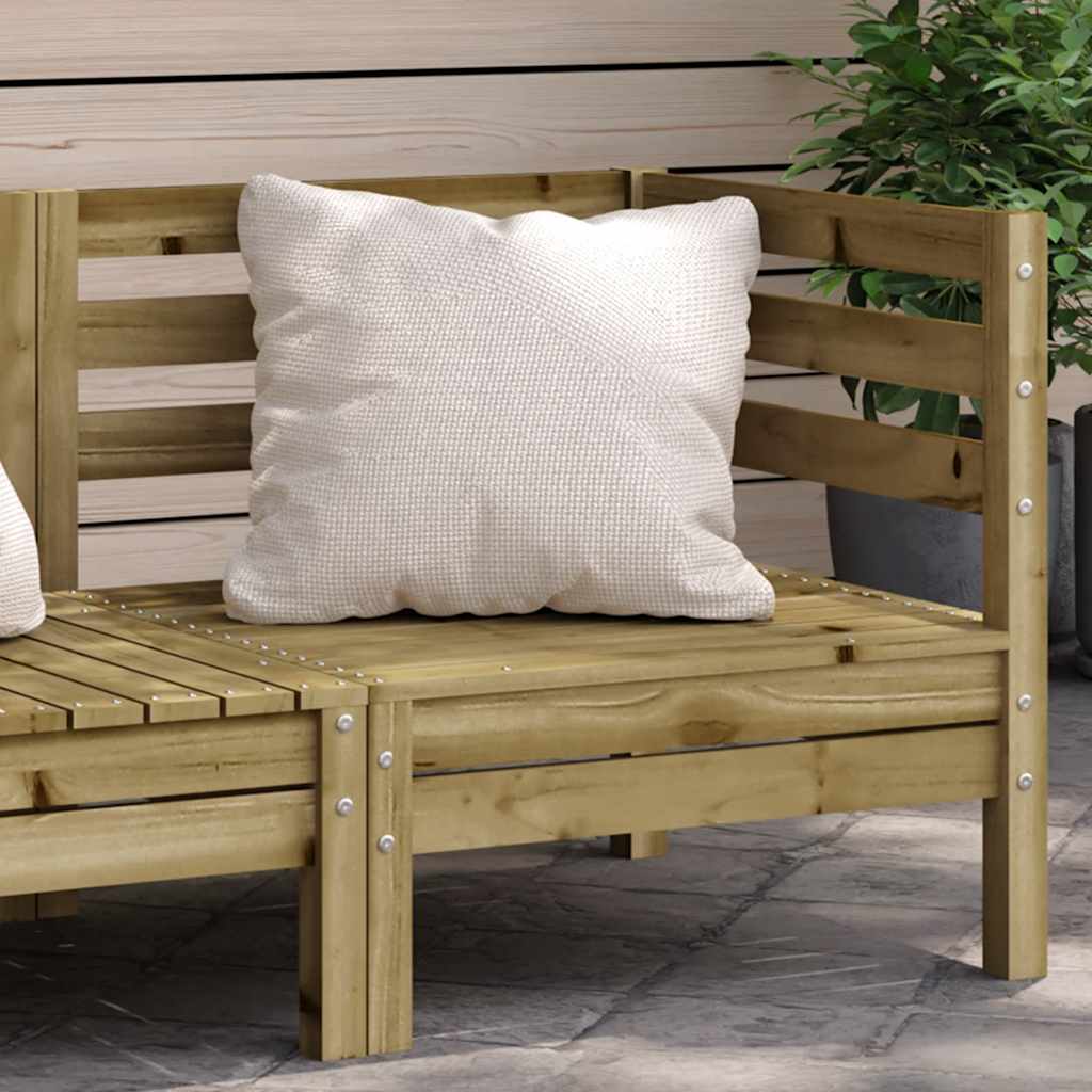Divano Angolare Da Giardino In Legno Di Pino Impregnato