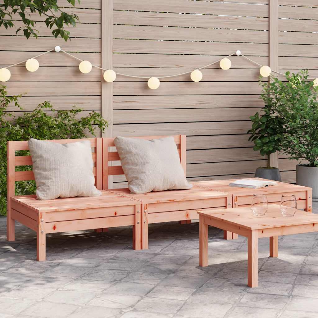 Divano Da Giardino 3 Posti In Legno Massello Di Douglas