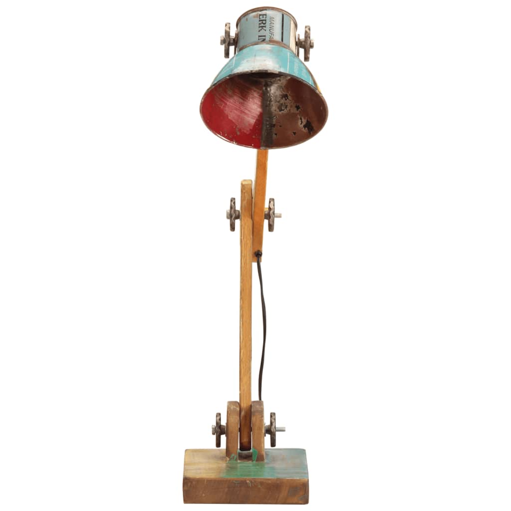 Lampada Scrivania Industriale Rotonda Multicolore 23x18x95 E27 - Image 3