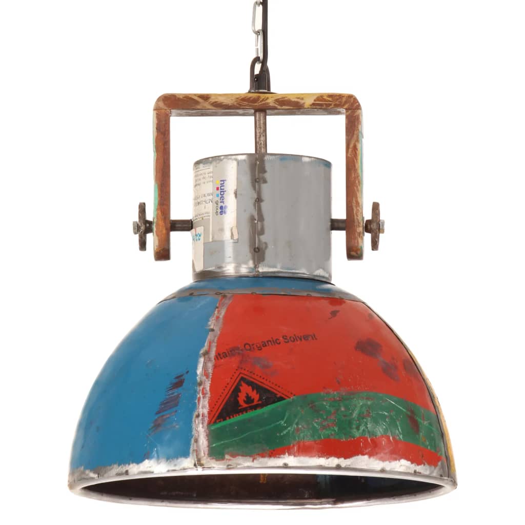 Lampada Sospesa Industriale 25 W Multicolore Rotonda 40 Cm E27